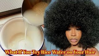 RICE WATER FOR EXTREME HAIR GROWTH How To Rice Water Hair Growth Rinse [upl. by Ipoillak]