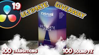 Ultimate GIVEAWAY  Rvisual Transitions for DaVinci Resolve 19 [upl. by Aitnom]