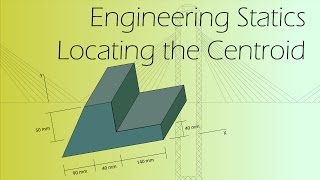 Finding The Centroid of a Shape  Statics [upl. by Aiasi]