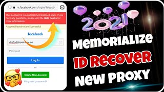 RECOVER MEMORIALIZE FACEBOOK ACCOUNT  RECOVER REMEMBERING FACEBOOK ACCOUNT  MEMORLIZE DISABLE [upl. by Nhar]