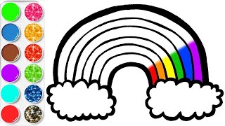 APPRENDRE À DESSINER ET COLORIER UN ARCENCIEL vidéo éducative amp Planète coloriage [upl. by Ahsinroc]