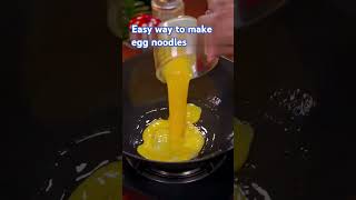 Easy way to make egg  noodles food shortsfeed shortvideo foodie youtube viralvideo shorts [upl. by Pfeffer]