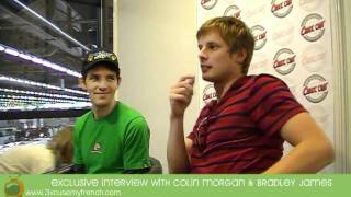 Merlin S4  Colin Morgan amp Bradley James Interview  ComicCon France 2011 Part 12 [upl. by Gingras]