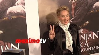 Sharon Stone  Queen Of The Mountains Premiere  Red Carpet [upl. by Eliott996]