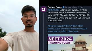 RE NEET CONFIRMED 😳 RE NEET ON 23 JUNE🧐 neet2024 reneet neetscam ntanet nta pw viral [upl. by Nevla387]