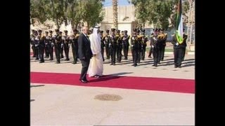 Visite historique de lémir du Qatar à Gaza [upl. by Yerac96]