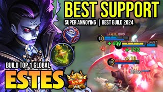 ESTES BEST BUILD 2024  BUILD TOP 1 GLOBAL ESTES GAMEPLAY  MOBILE LEGENDS✓ [upl. by Ansilma]