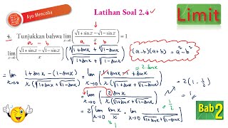 LATIHAN 24 NO 4 LIMIT FUNGSI TRIGONOMETRI TURUNAN KURIKULUM MERDEKA MATEMATIKA TINGKAT LANJUT SMA K [upl. by Halueb]