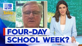 NSW school to have fourday week for senior students  9 News Australia [upl. by Anaujit]