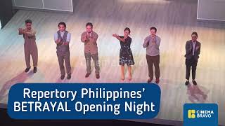 Repertory Philippines’ BETRAYAL stage play in Manila  James Bradwell James Cooney Vanessa White [upl. by Hyozo]