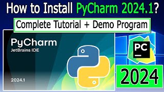 How to install PyCharm 20241 on Windows 1011  2024 Update  Complete Step by Step Installation [upl. by Studdard132]