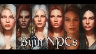 Bijin NPCs  Skyrim Mods 4K [upl. by Htnicayh621]