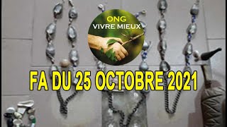 FA DU 25 OCTOBRE 2021  ONG VIVRE MIEUX [upl. by Annoyek]