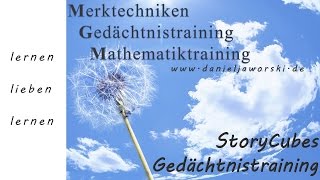 Merktechniken amp Gedächtnistraining Kassel mit Storycubes [upl. by Rebm309]