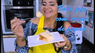 BOLO FOFO DE QUEIJO COM CREME DE LIMÃO FÁCIL DE FAZER  Happy Lour Receitas [upl. by Yaniv]