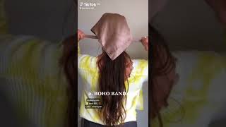 My 3 favorite ways to wear Silk hair bandanas hairstyles [upl. by Danaher]