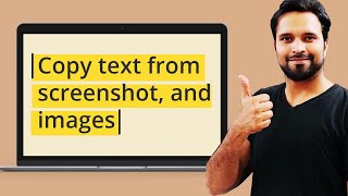 How to Copy Text from Screenshot and Images Easily [upl. by Natsyrt]