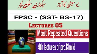 FPSC SST jobs 2024 test preparation lecture 05  perspective of education in pakistan [upl. by Hedwig689]