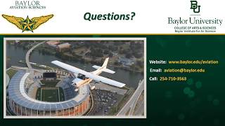 Aviation Sciences Overview  Baylor University Admissions [upl. by Zumstein]