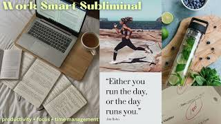 GET YOUR SH TOGETHER 🔥🔥 SUBLIMINAL FOR PRODUCTIVITY  FOCUS  DISCIPLINE  TIME MANAGEMENT [upl. by Eldwon]