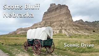 Driving the Historic Oregon Trail in Nebraska  Scotts Bluff National Monument [upl. by Dnaleel630]