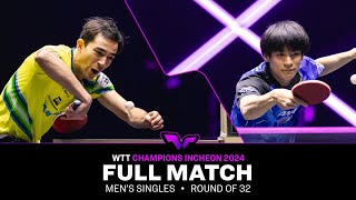 FULL MATCH  Hugo Calderano vs Shunsuke Togami  MS R32  WTTIncheon 2024 [upl. by Bickart]