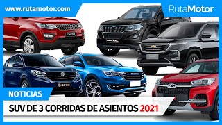 Conoce algunos de los SUV de tres corridas de asientos de menos de 20 millones en Chile este 2021 [upl. by Herstein453]