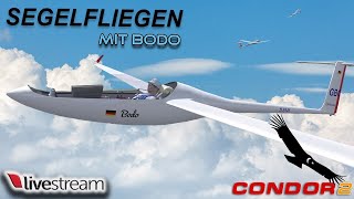 Condor 2 Segelflugsimulator mit Bodo [upl. by Blalock]