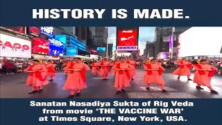 TheVaccineWar was performed in KATHAK form at Times Square New York ❤️ [upl. by Nnateragram]