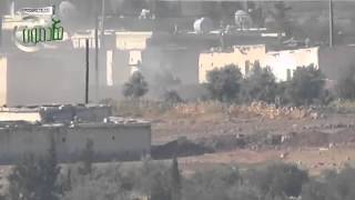 Syrian regime tank T55 killed with Konkurs ATGM [upl. by Ramona]