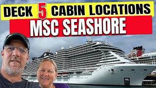 MSC Seashore Cabin Deck 5 Ship Tour and Review 2024  Tall Mans Cruise Adventures [upl. by Utham]