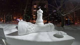 Sapporo snow festival 2024 walking tour [upl. by Halla]