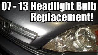 2007  2014 Honda CRV Headlight Bulb Replacement [upl. by Tades]