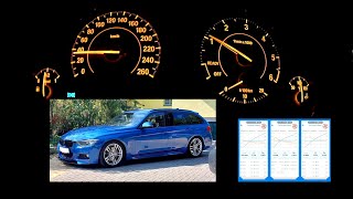 BMW F31 335d Xdrive STAGE1 acceleration dragy 14 mile 117s [upl. by Nora]