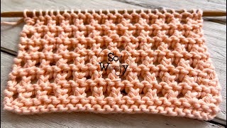 How to knit the Eyelet Rows stitch Four rows only and no purling required  So Woolly [upl. by Emerson]