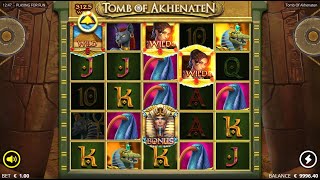 Tomb of Akhenaten slot from Nolimit City  Gameplay Big Win amp Feature Buy [upl. by Ateuqahs25]