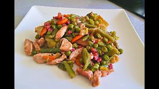 MENESTRA VERDURAS CON TIRAS DE POLLO [upl. by Bruning]