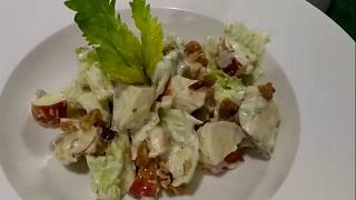 WALDORF SALAD A HEALTHY SALAD  WITH CHEF BHUPI [upl. by Tneicniv]