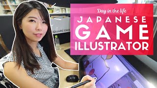 Day in the Life of a Japanese Game Illustrator [upl. by Calva]