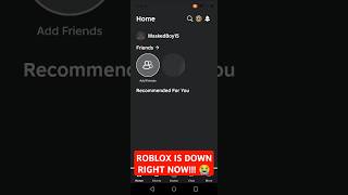 ROBLOX IS DOWN RIGHT NOW 😭 fyp roblox robloxedit robloxisdown sad [upl. by Ydner]