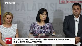 CANAL SUD  SITUAȚIA CONTROALELOR DIN CENTRELE DGASPC EXPLICATĂ DE AUTORITĂȚI [upl. by Ahsieyt652]