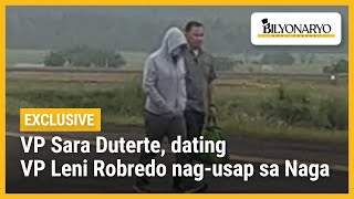 EKSKLUSIBO VP Sara Duterte dating VP Leni Robredo nagusap sa Naga  Agenda [upl. by Euqnimod]