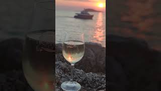 Drinking Malvazija Wine In Croatia Cavtat🇭🇷🇭🇷 croatia explorethebeautyofnature travel [upl. by Ferna]