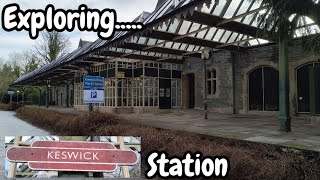 Exploring Keswick Railway Station  abandoned disused closed station  Cockermouth Penrith [upl. by Odin]