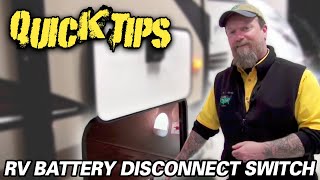 HOW TO USE AN RV BATTERY DISCONNECT SWITCH  Petes RV Quick Tips [upl. by Wood]