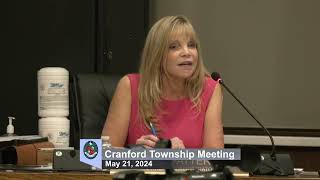 Cranford Town Meeting May 21 2024 Administrator Patterson Opening Comments [upl. by Niliram]