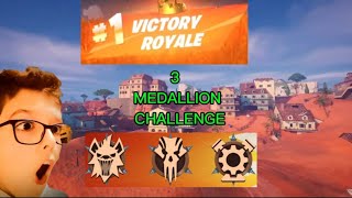 3 MEDALLION CHALLENGE ΣΤΟ FORTNITE   CH5 S3 [upl. by Ailak]