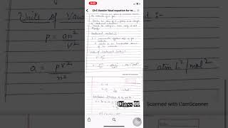 Vanderwaal Equation  Faulty Assumptions in kinetic theory of Gases  Class 11 Notes By Ms Priyanka [upl. by Ahsirek765]