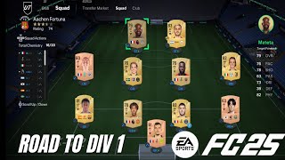 EASPORTS FC 25 DIVISION 9 GAMEPLAY POOR MAN ONLY PACKS ALLOWED [upl. by Tarrel]