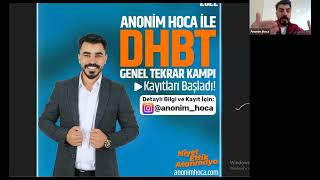 DHBT SON GÜN GENEL TEKRAR 1 [upl. by Atteselrahc]